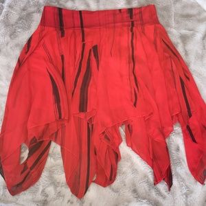 NWT Mikino Red and Black Skirt Size 5